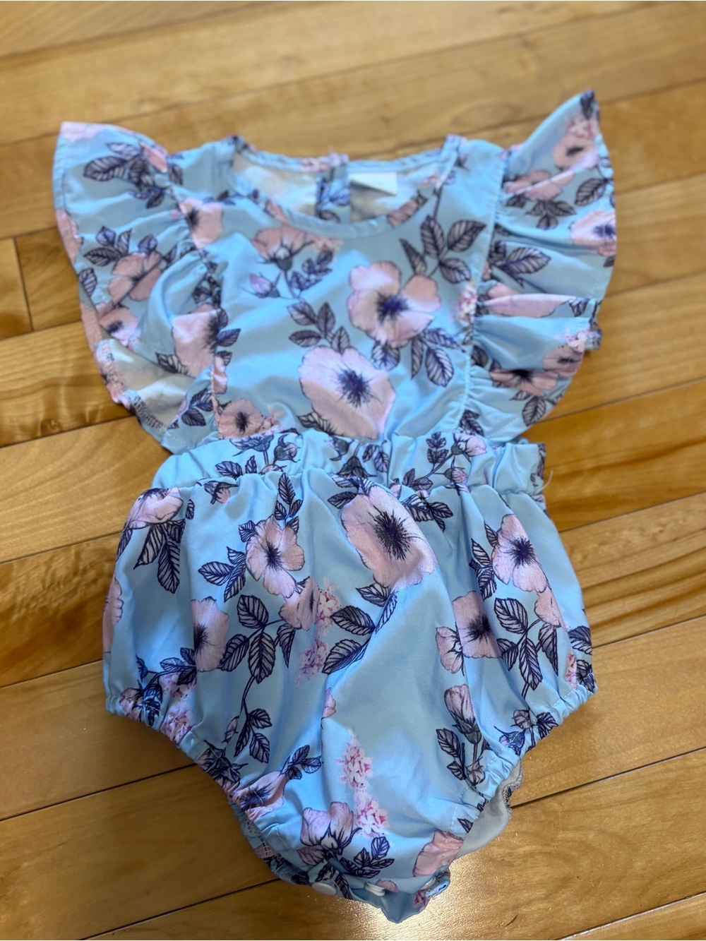 3-6 month baby girl romper floral flowy spring summer